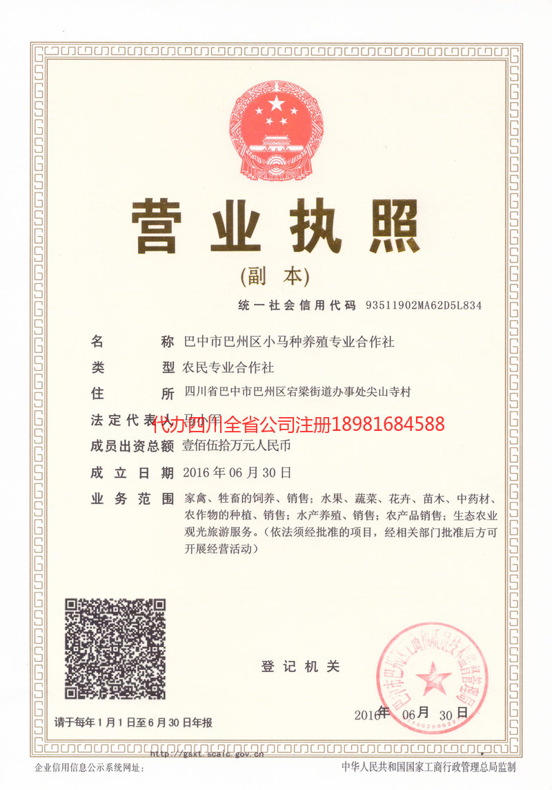 津市津市小马种养殖专业合作社